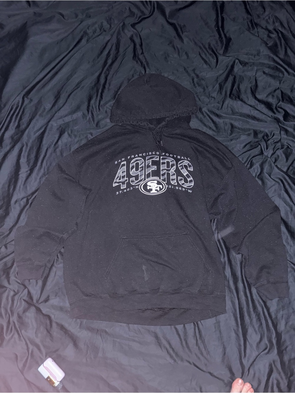 NFL Black San Francisco 49ers Zip-Up Hoodie